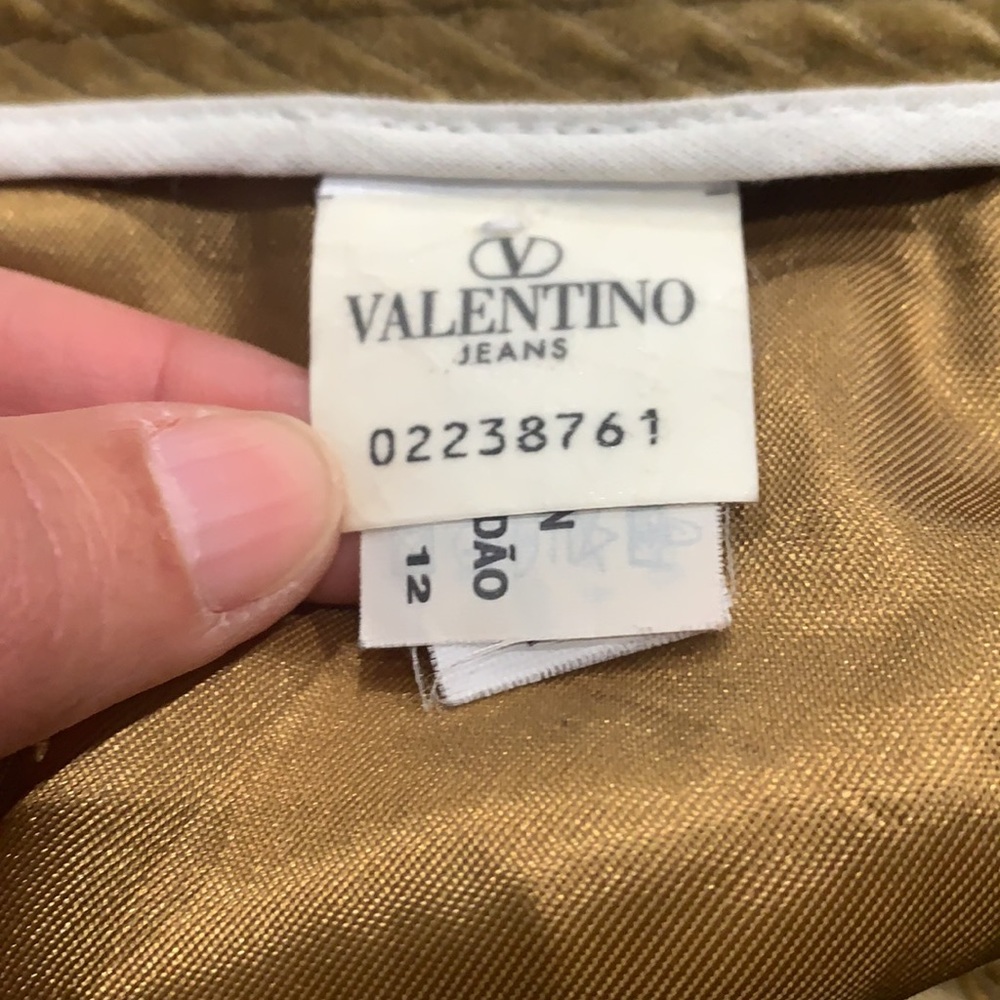 VALENTINO Jeans Corduroy Size XXL Waist 38 Inches (54 Euro) Color Tan/Brown - Picture 6 of 11